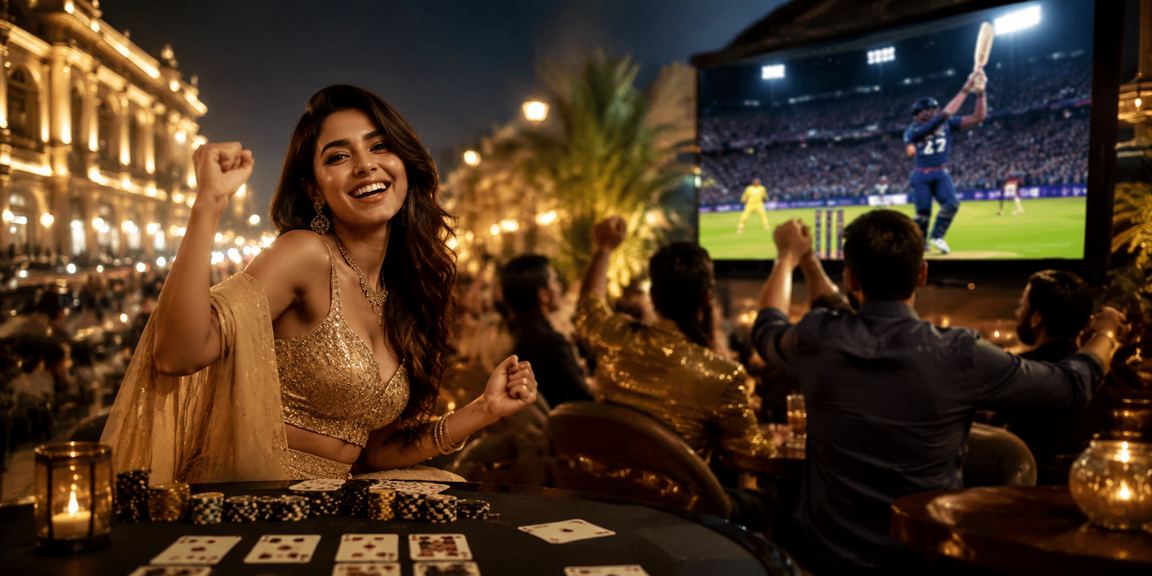 IPL night match lively crowd and field
